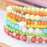 New 17 May - Acrylic beads in summery trend colors